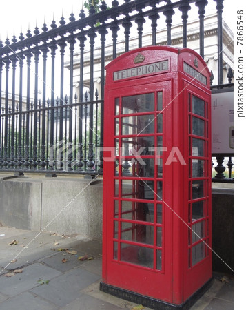 電話亭 公用電話 小木箱 7866548