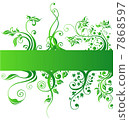 Floral design elements, green nature vector 7868597