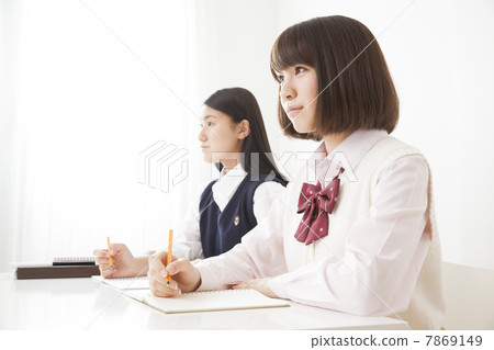 學校女生學習 學校女生學習 7869149