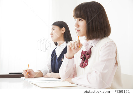 學校女生學習 學校女生學習 7869151