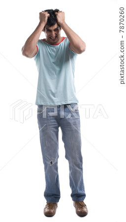 Man getting frustrated Man getting frustrated 7870260
