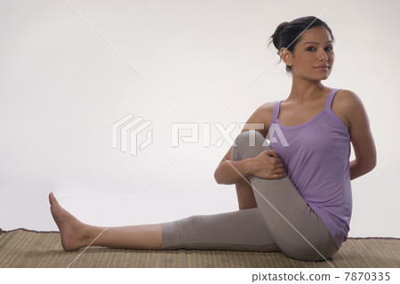 Woman doing yoga  7870335