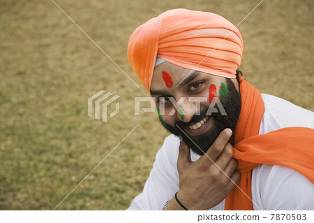 A Sikh man smiling A Sikh man smiling 7870503