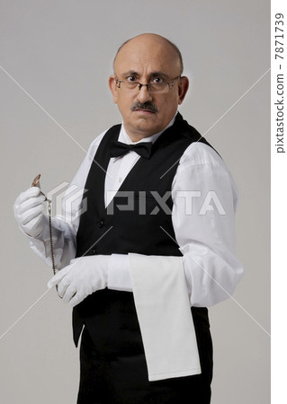 Butler with a pocket watch  7871739