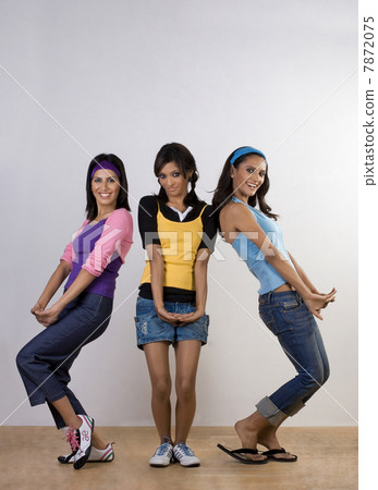 Three girls in a pose Three girls in a pose 7872075