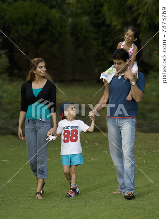 Family going for a walk Family going for a walk 7873769