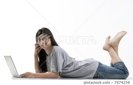 Woman with a laptop Woman with a laptop 7874256