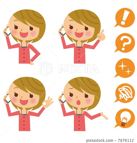 Female smartphone Female smartphone 7876112