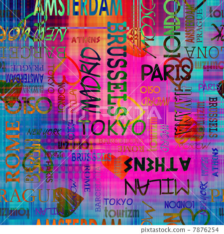 art vintage word pattern background-插圖素材 [7876254] - PIXTA圖庫