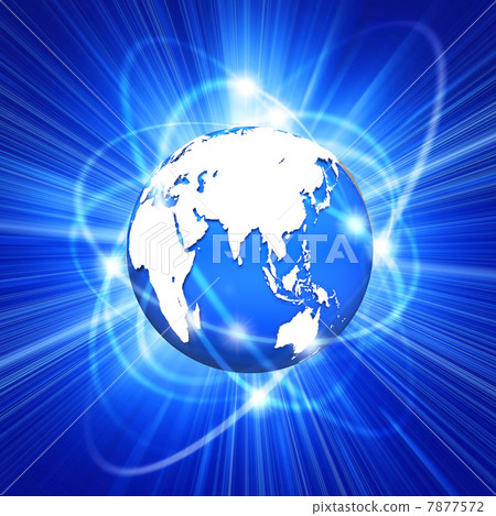 互聯網空間中的白色大陸的地球 互聯網空間中的白色大陸的地球 7877572