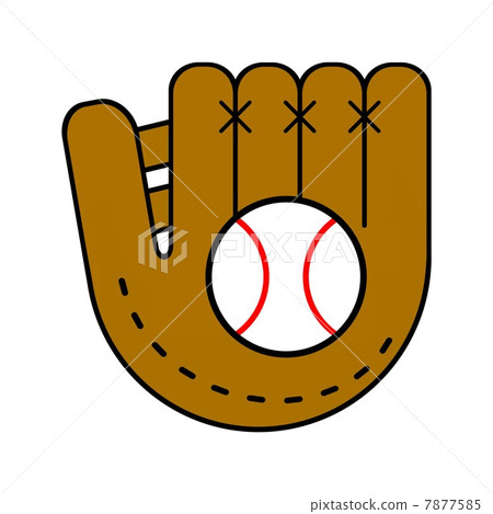 棒球手套和球 7877585