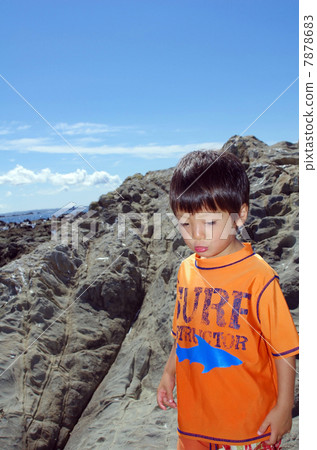 兒童和Nashima（Nachijima）的風景 7878683