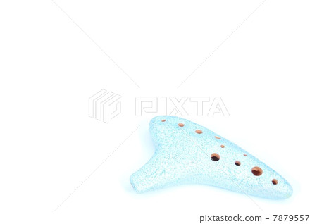 White-colored light blue ocarina 7879557