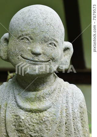 Compassion · smiling Huang Han statue · front vertical position 7879573