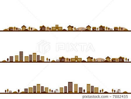 布朗城鎮和建築物 7882435