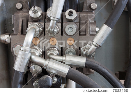 rubber hydraulic hoses on manipulator rubber hydraulic hoses on manipulator 7882468