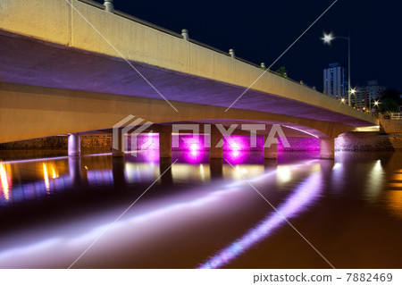 night, bridge, Asia 7882469