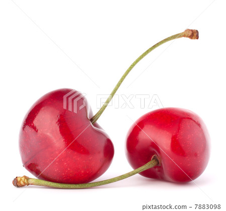 Two heart shaped cherry berries Two heart shaped cherry berries 7883098