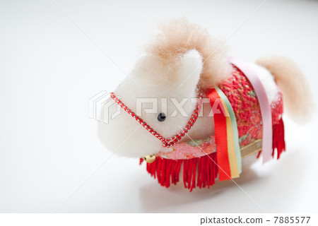 Felt decorated horse 7885577