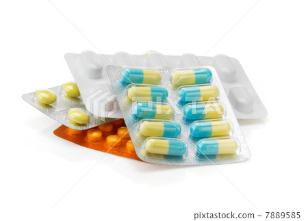 pack of pills on white 7889585
