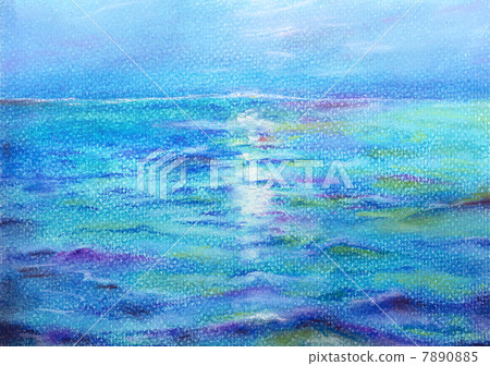 Sea of pastel painting 7890885