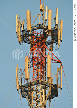 Close up on telecommunication antenna 7891798