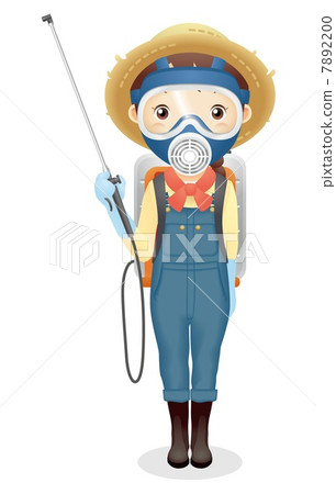 Women's straw hat illustration Women's straw hat illustration 7892200