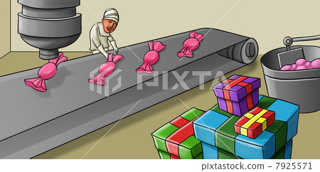 candy line production - Stock Illustration [7925571] - PIXTA