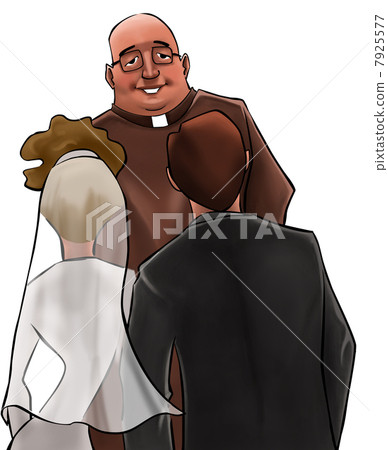 The priest in a wedding ceremony 7925577