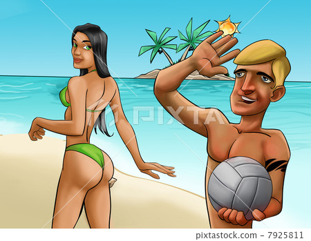 in the beach in the beach 7925811