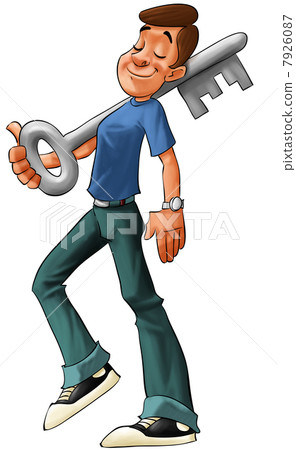 boy with big key 7926087