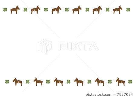 Horse × Clover frame Horse × Clover frame 7927084