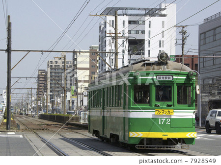 Hankai火車在Sakai市區運行 7928549