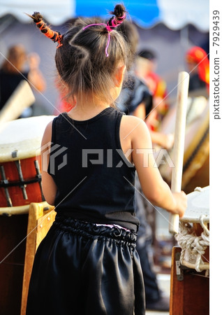 Summer festival Japanese drum performance Summer festival Japanese drum performance 7929439