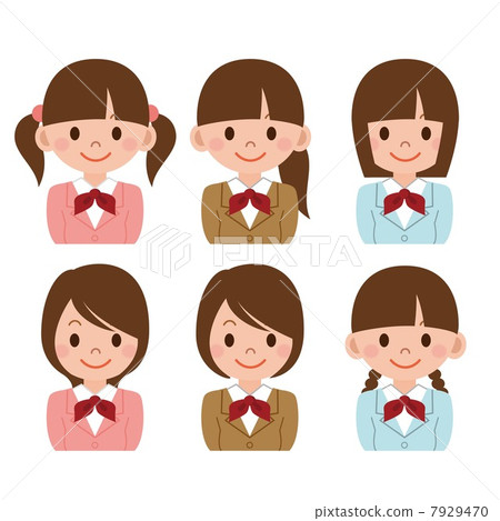 Female hairstyle student set 7929470