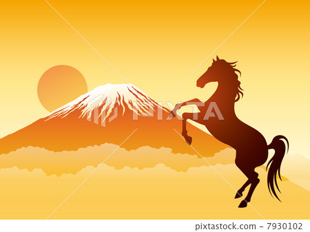 Mt. Fuji Horse Asahi Horizontal 7930102