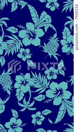 Hibiscus and pineapple Hibiscus and pineapple 7930338