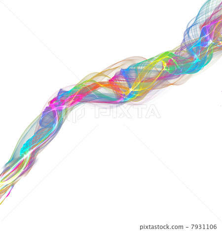 abstract ribbon waves - Stock Illustration [7931106] - PIXTA