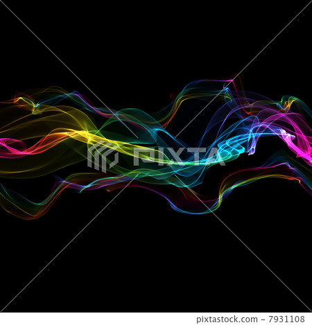 abstract ribbon waves 7931108