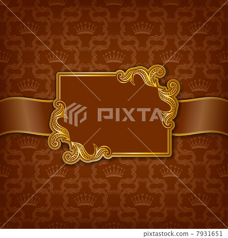 Template frame design for greeting card 7931651