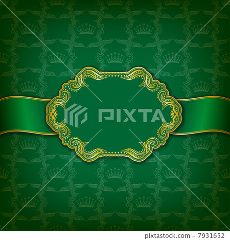 Template frame design for greeting card 7931652