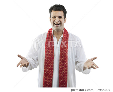 Portrait of a Gujarati man smiling 7933007