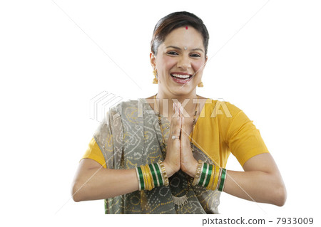 Gujarati woman greeting Gujarati woman greeting 7933009