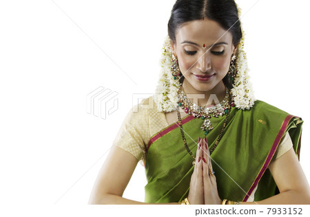 South Indian woman greeting 7933152