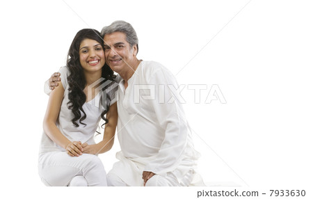Portrait of father and daughter 7933630