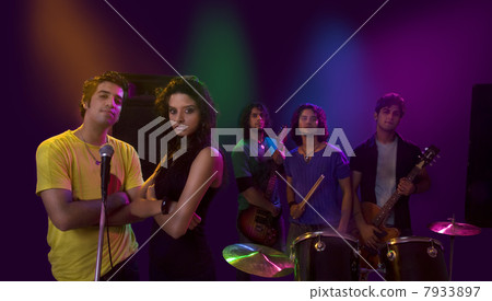 Youngsters in a rock band 7933897