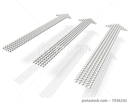 顯示上載的抽象3DCG例證 7936292