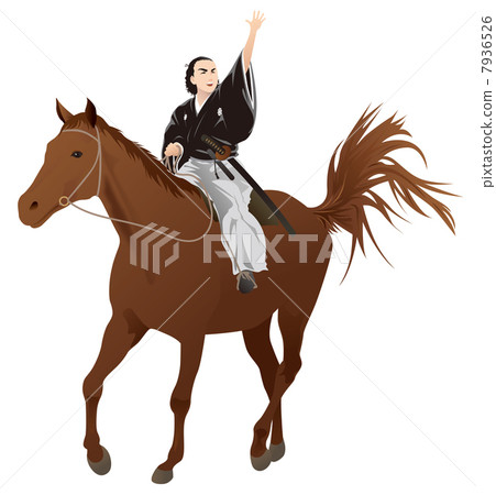 Sakamoto Ryoma and horse 7936526