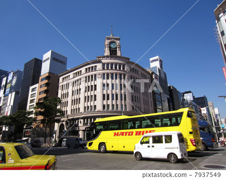 哈托巴士到Wako的東京旅遊銀座4丁目十字路口 7937549