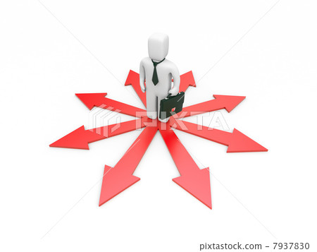 Freedom in choosing. Concept 7937830